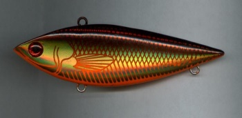 Bourbon Color Rattlin Shad Muskie Fishing Lure from Producer Fishing Tackle